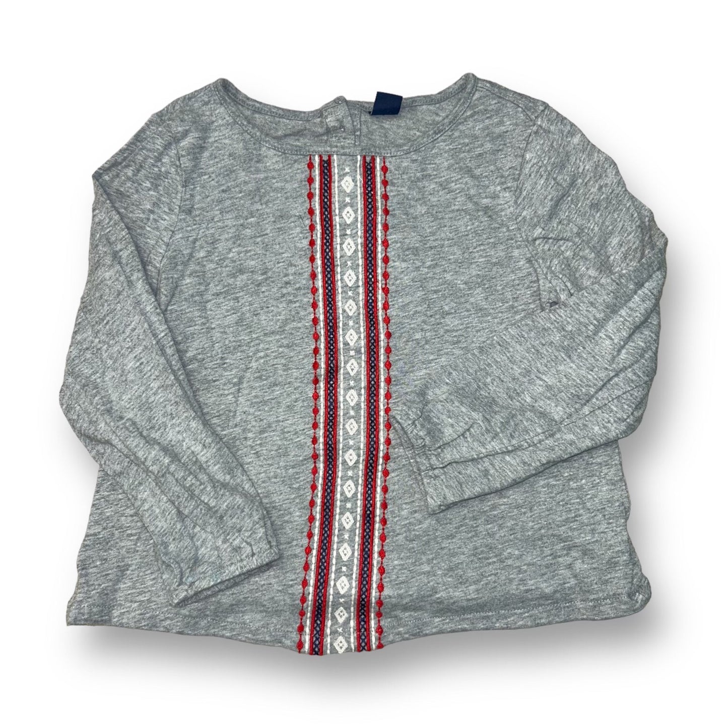 Girls Gap Kids Size 5 Gray Long Sleeve Shirt