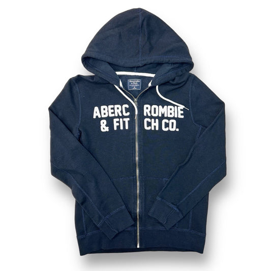 Abercrombie Hoodie Men's XS Classic Full Zip Navy Sweatshirt with Hood