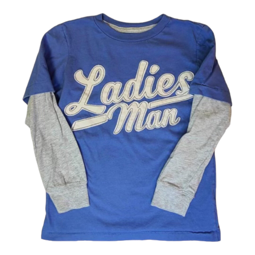 Carter's Boys Size 6 Blue Ladies Man Long Sleeve Shirt