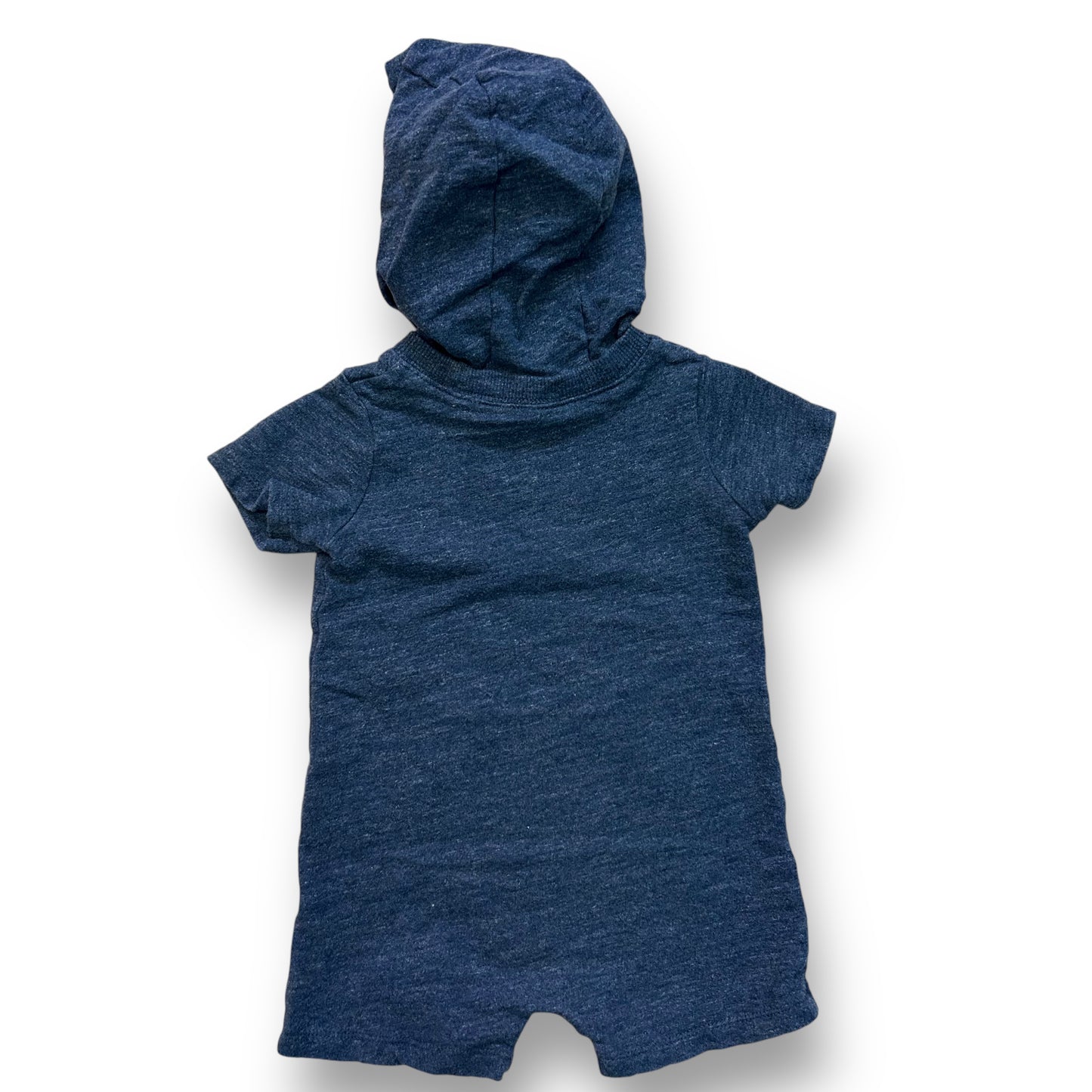 Carter's Boys Size 18 Months Navy Blue Hunk Snap Bottom One-Piece with Hood