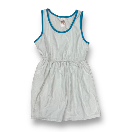 Cat & Jack Girls Size 7/8 Swimwear White Sleeveless Terry Bathing Suit Cover-Up