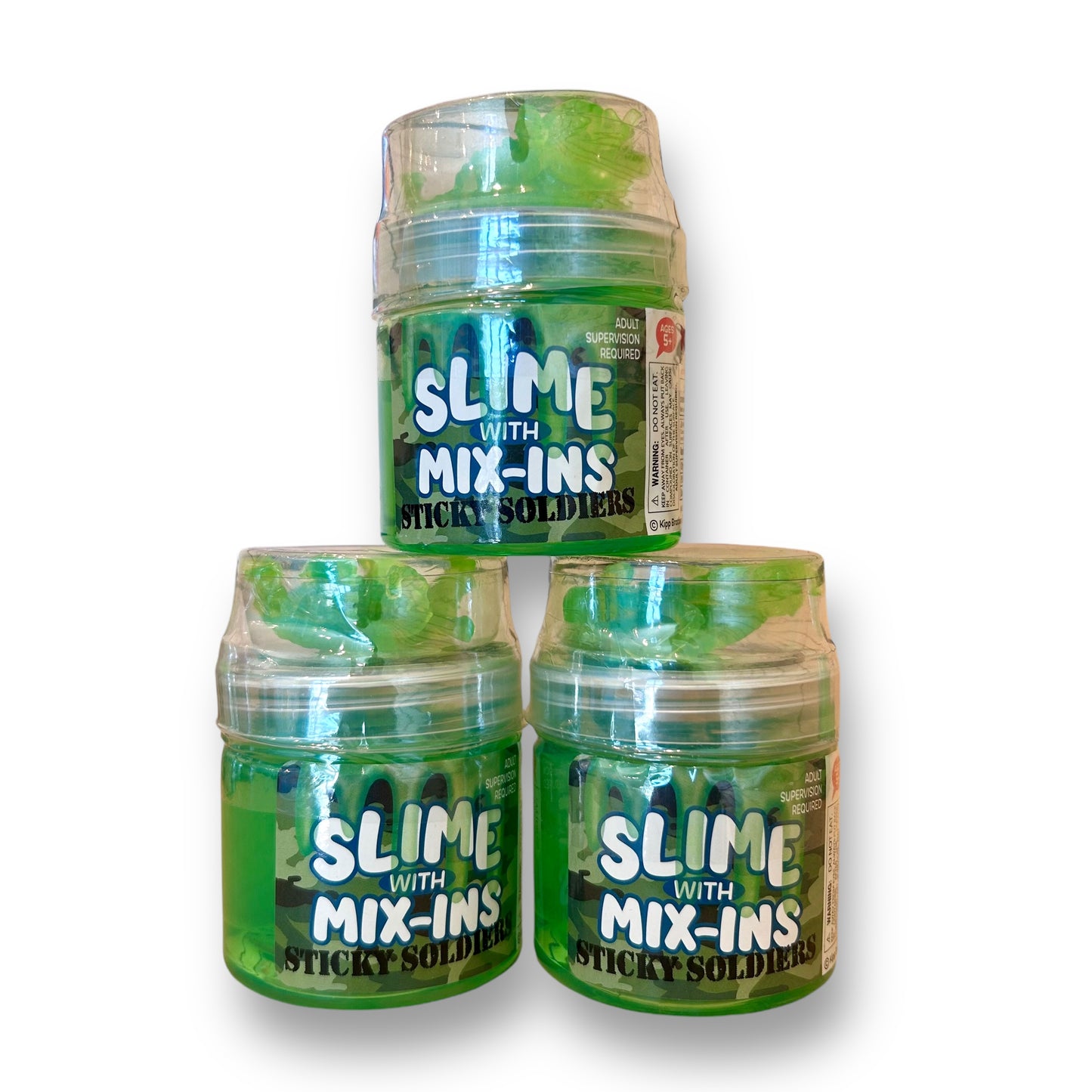 NEW! Sticky Soldiers Green Slime with Mix-Ins