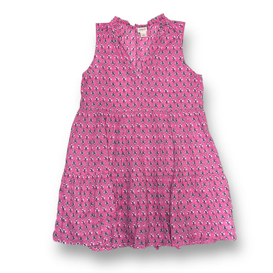 Girls Crewcuts Size YLG 14/16 Pink Floral Print Lightweight Sleeveless Dress