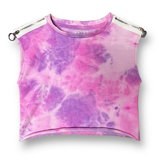 Girls Mia New York Size 10/12 YMD Pink & Purple Tie Dye Crop Top