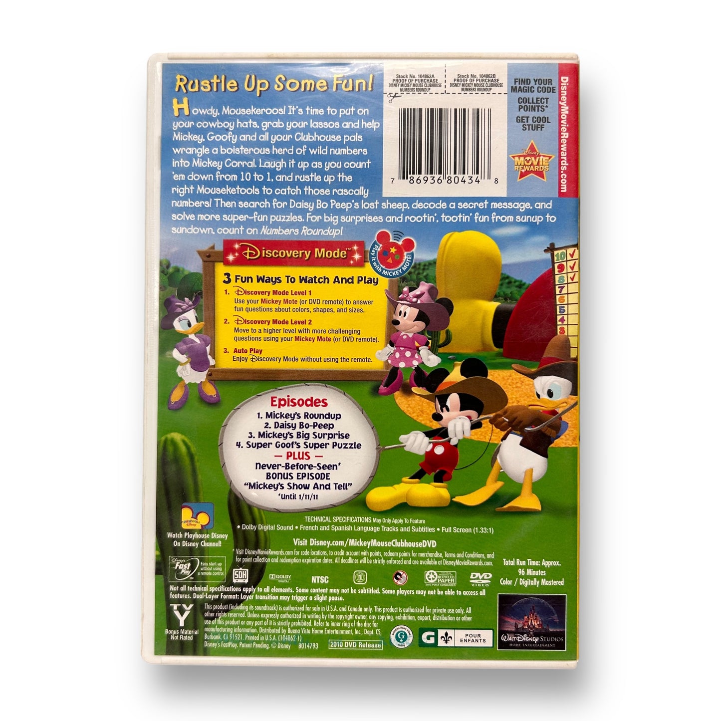 Disney Junior Mickey Mouse Clubhouse DVD - Numbers Roundup