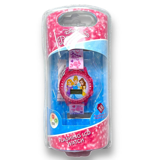 NEW! Girls Disney Princess Flashing LCD Watch