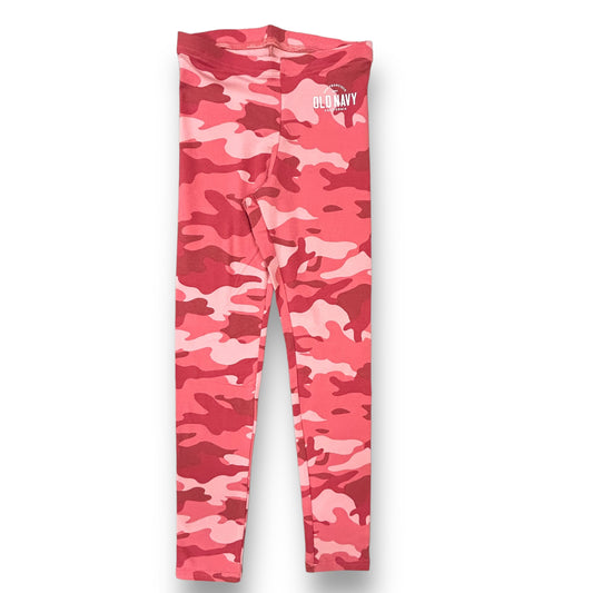 Girls Old Navy Size 10/12 L Pink Camo Stretch Leggings