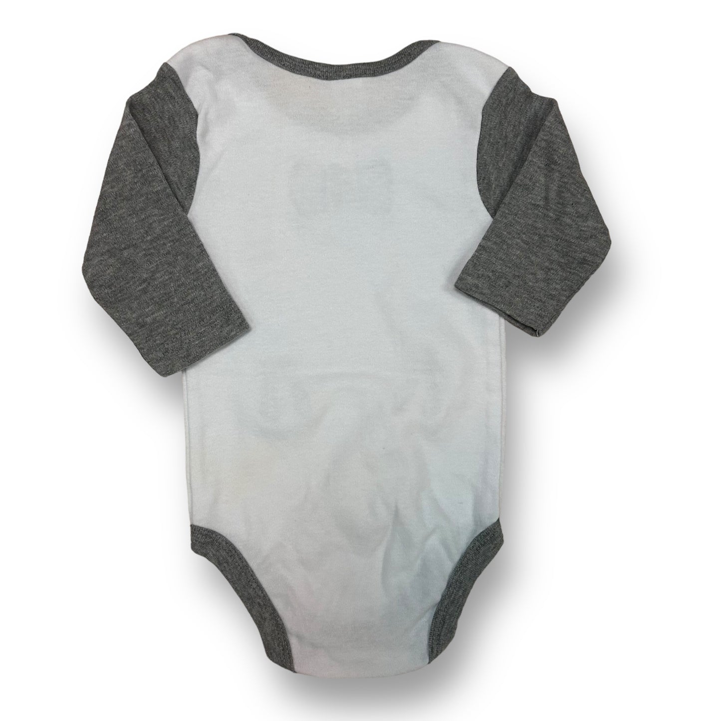 NEW! Boys Modern Baby Size 6-9 Months White & Gray Tuxedo Bodysuit