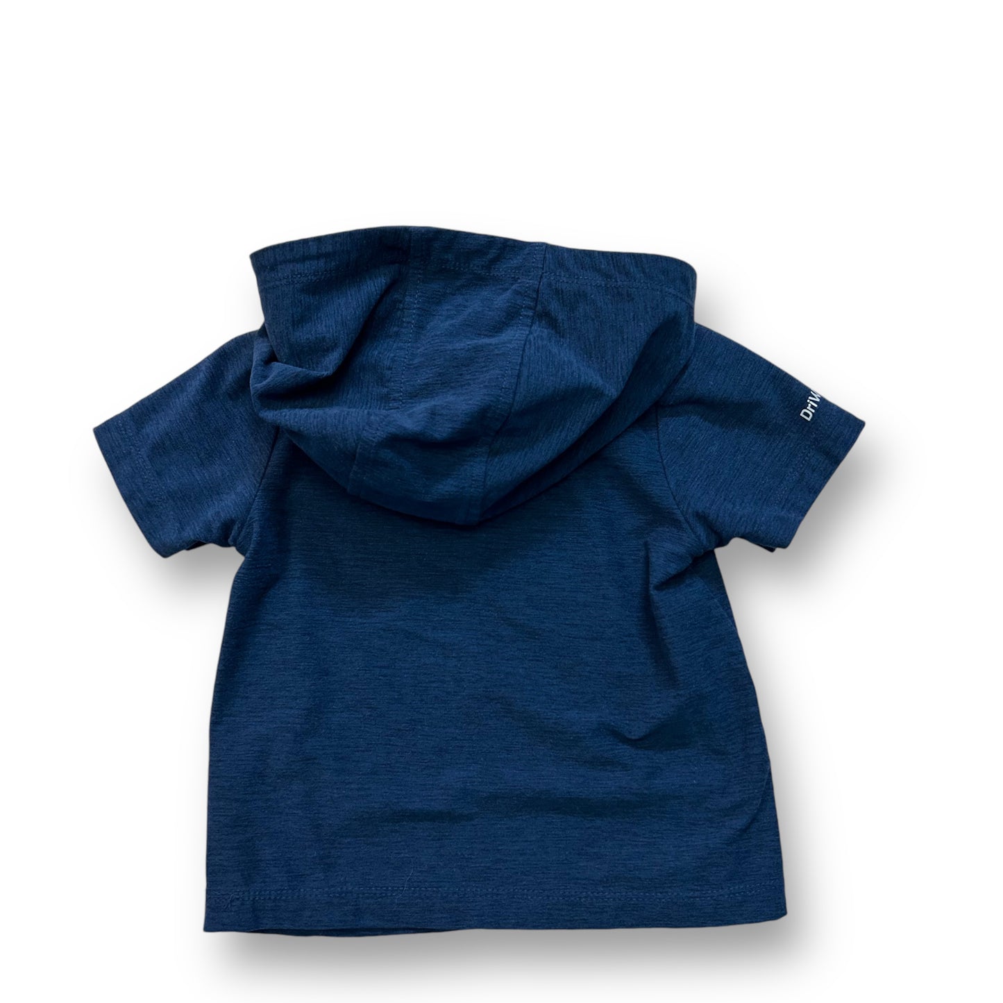 Boys Activewear Size 12 Months Navy Short Sleeve Hoodie Shirt