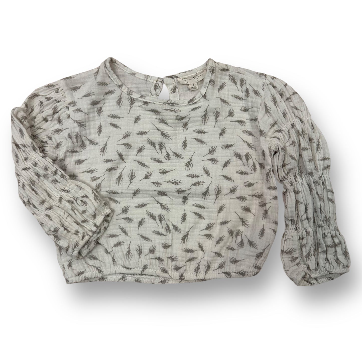 Jessica Simpson Girls Size 4 Button Top Long Sleeve Babydoll Blouse