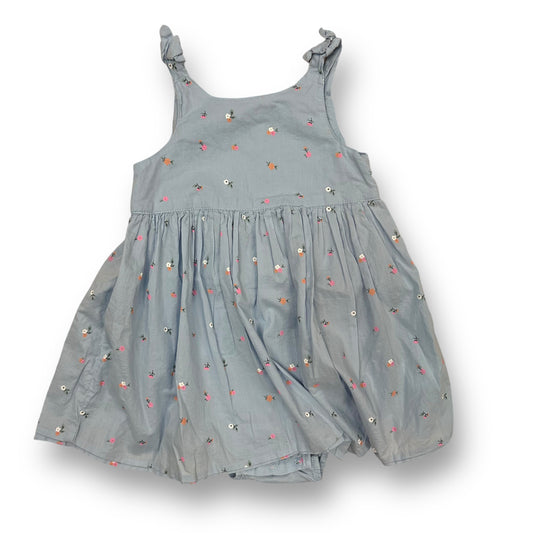 H&M Girls Size 4 Romper Light Blue Built-In Bloomers Sundress