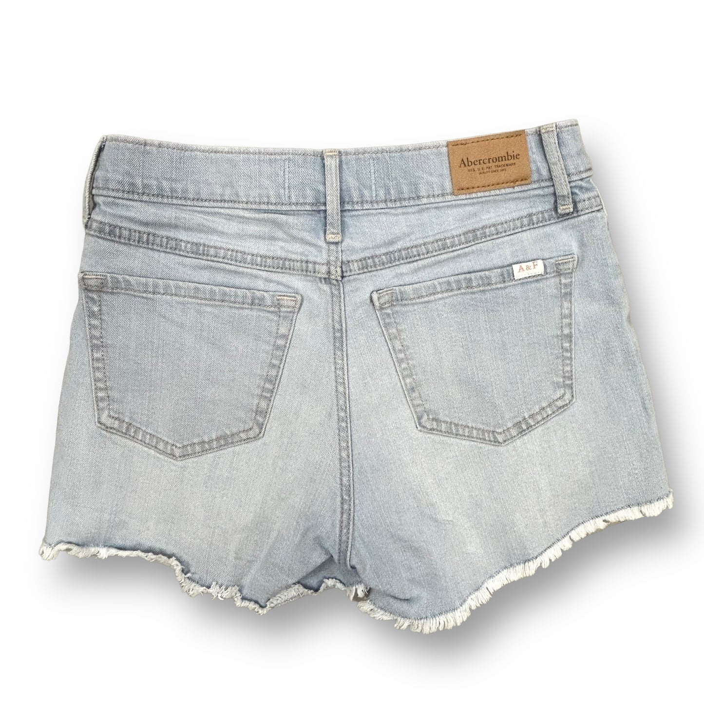 Girls Abercrombie Kids Size 11/12 Denim Hi-Rise Mini Mom Shorts