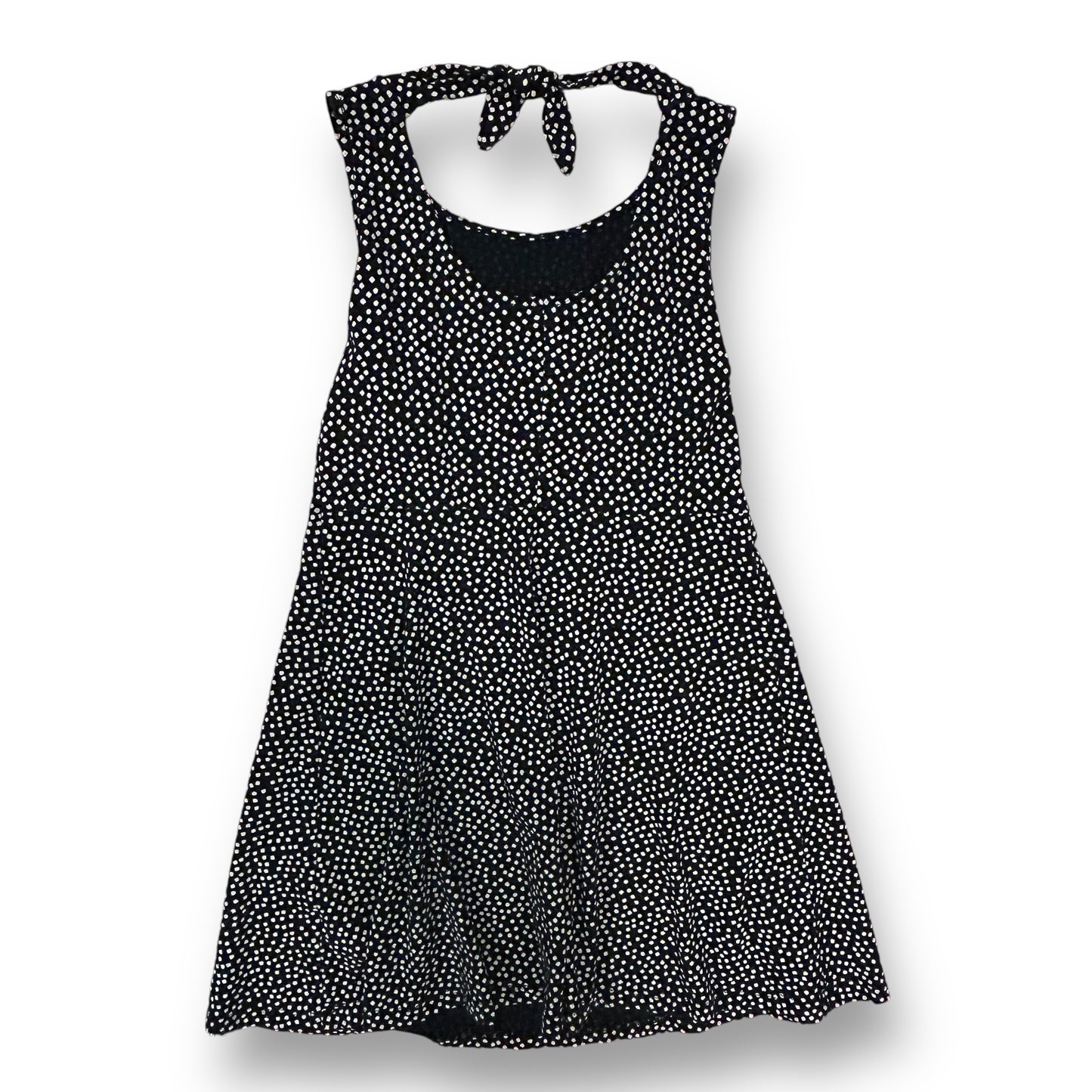 Old Navy Size 6/7 Girls Flared Sundress Black & White Polka Dot Sleeveless Dress