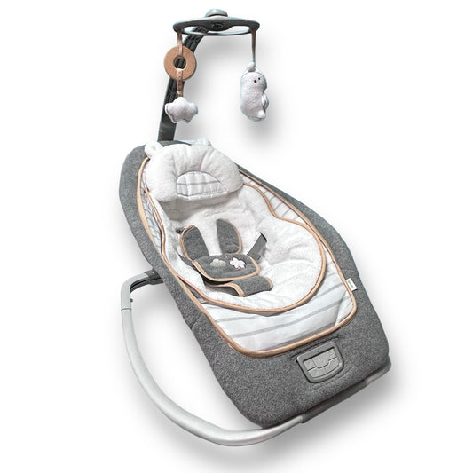 Ingenuity Boutique Collection Baby Rocker Seat with Vibrations, Bella Teddy