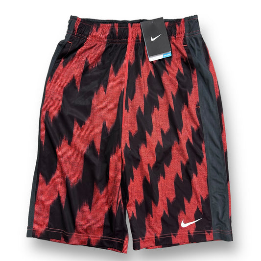 NEW! Boys Nike Size YLG Black & Orange Dri-Fit Athletic Shorts