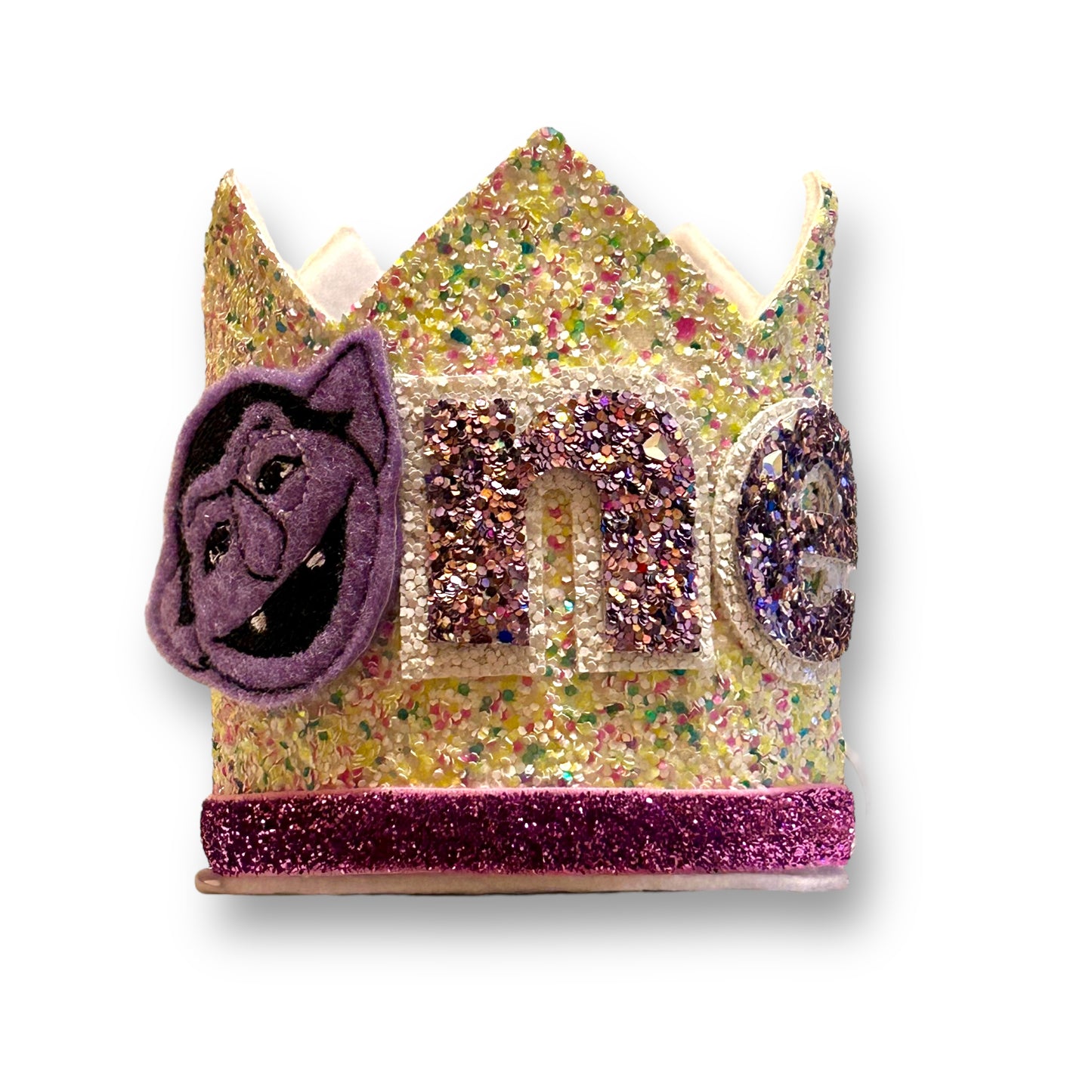 Count Dracula Glitter 1st Birthday Crown