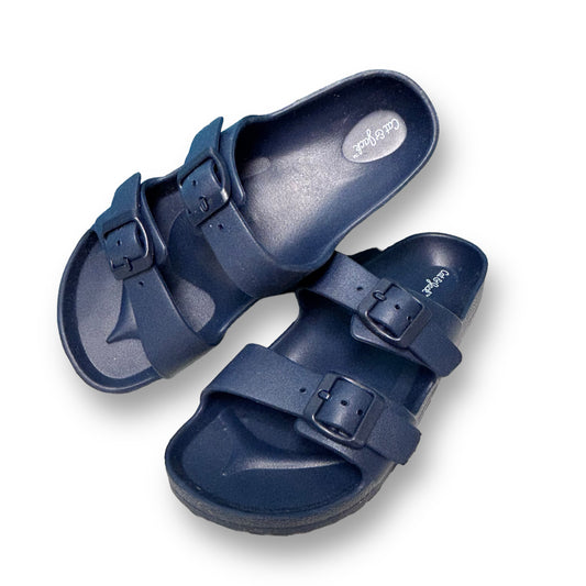 Cat & Jack Youth Boy Size 4 Navy Noa Footbed Sandals