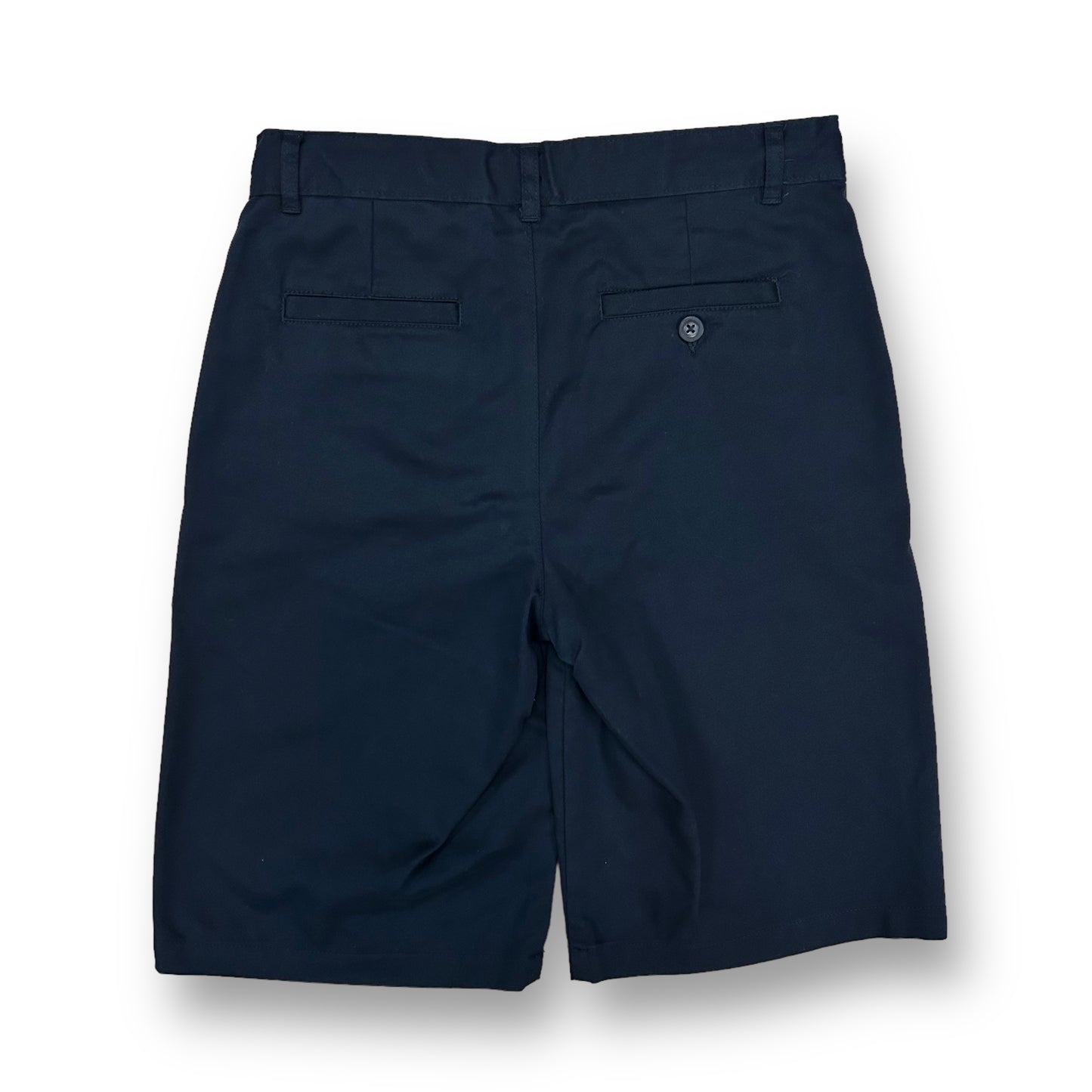 Chaps Boys Youth Size 16 Navy Adjustable Waist Khaki Chino Shorts