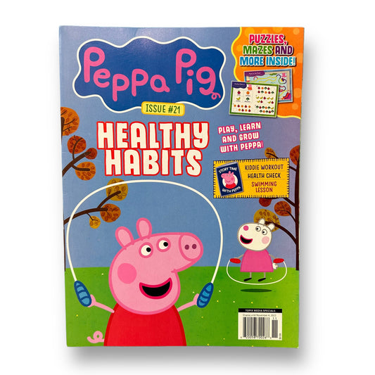 NEW! Healthy Habits Issue #21 Peppa Pig Coloring & Puzzles Book