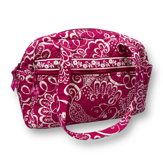 Vera Bradley Pink Floral Print Designer Diaper Bag