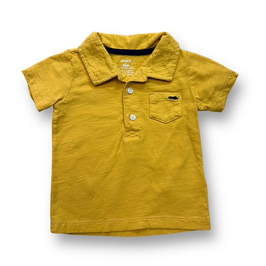 Boys Carter's Size 18 Months Yellow Short Sleeve Pocket Polo Shirt