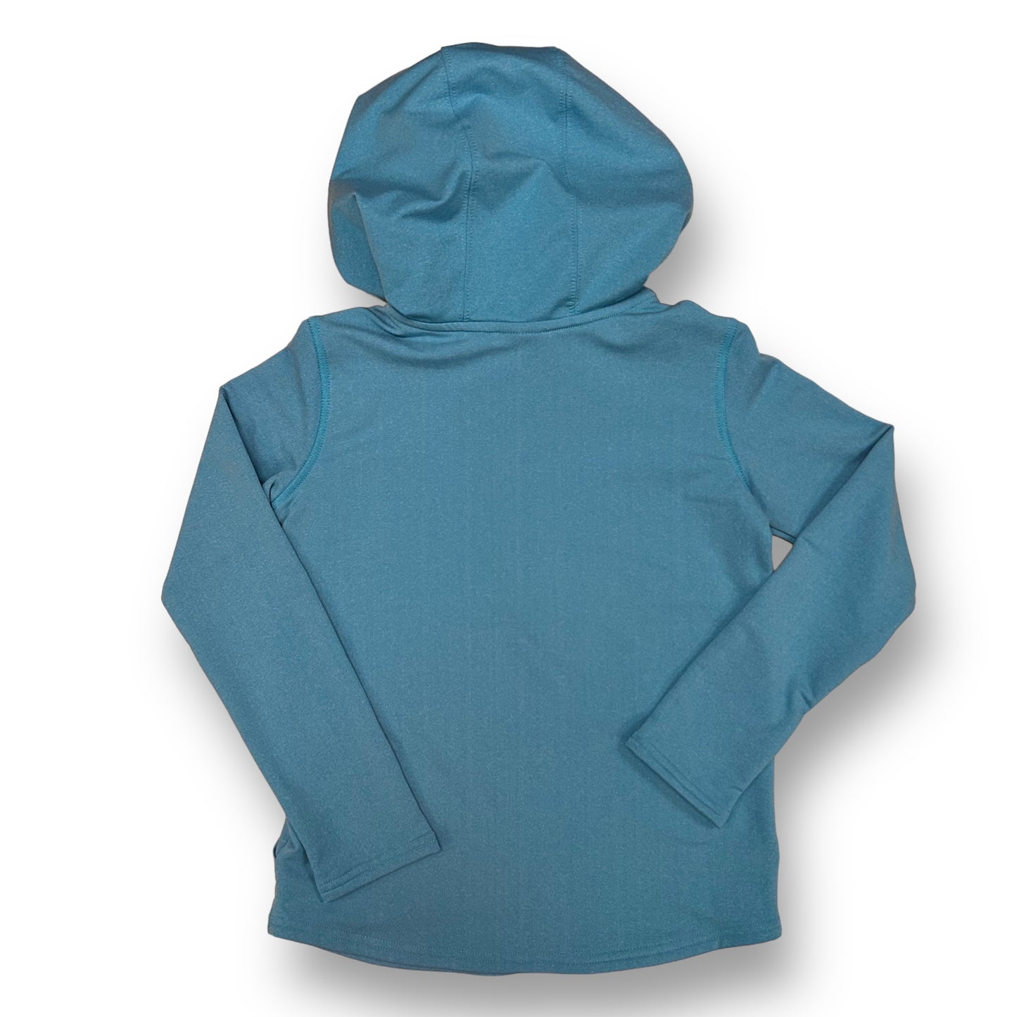 Girls Under Armour Size 6 YXS Aqua Blue Quarter-Zip Athletic Hoodie Shirt