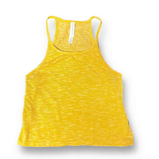 Live Love Dream Size XS Yellow Cropped Summer Tank