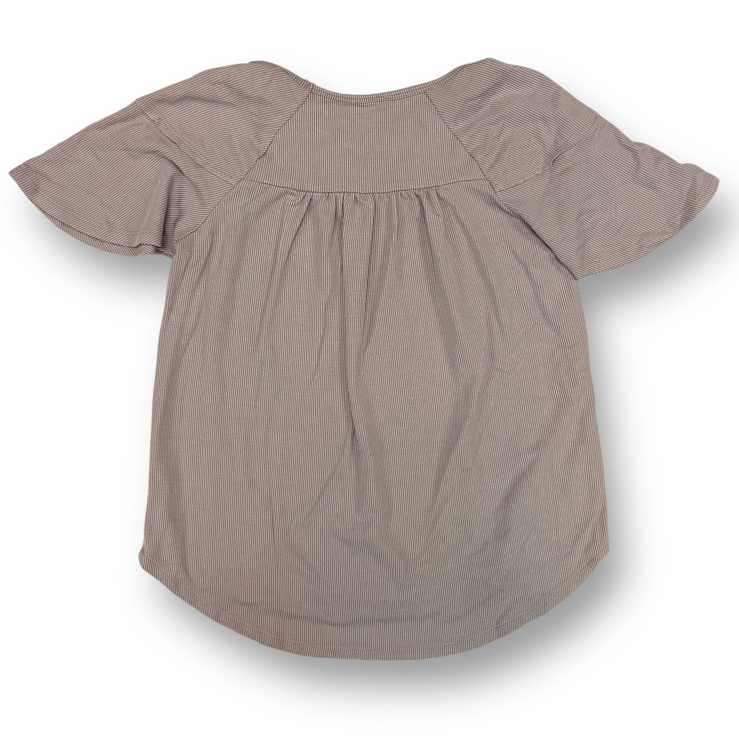 Hayden Girls Youth Size 11/12 Mauve Ribbed Short Sleeve Boutique Top