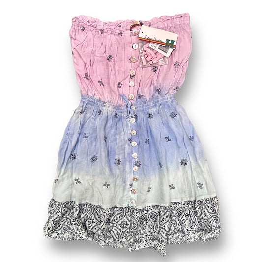 NEW! Girls Vintage Havana Size 16 X-Large Pink & Blue Spaghetti Strap Dress