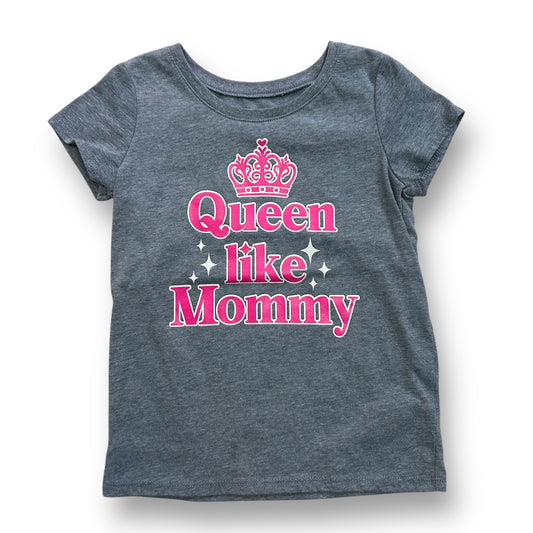 Girls Children's Place Size 5T Queen Like Mom Gray Tee