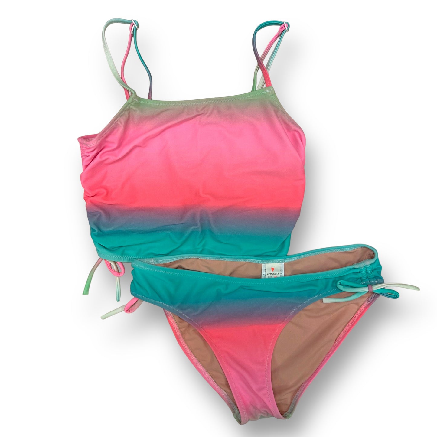 Crewcuts Youth Girl Size 16 Bikini Multi-Color 2-Pc Swimsuit