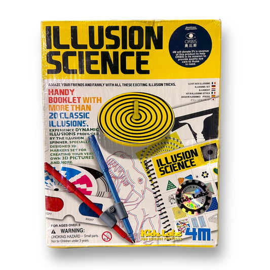 NEW! Kidz Labs Illusion Science Kit 3D Tricks