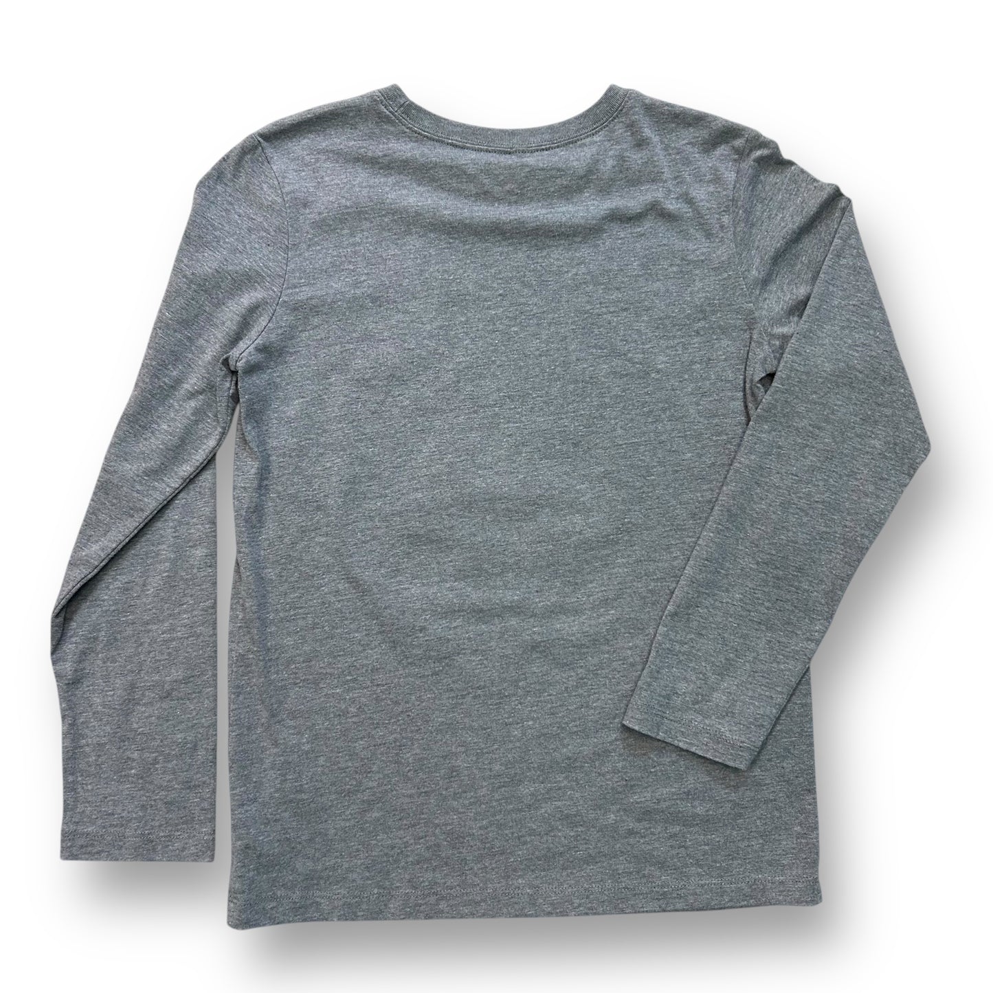 OshKosh Boys Size 12 Youth Jet Fighter Long Sleeve Gray Shirt