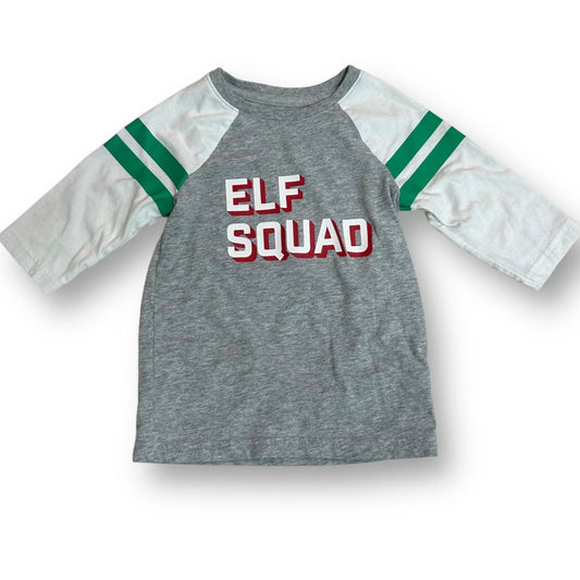 Boys Cat & Jack Size 4T Gray Elf Squad Christmas Shirt