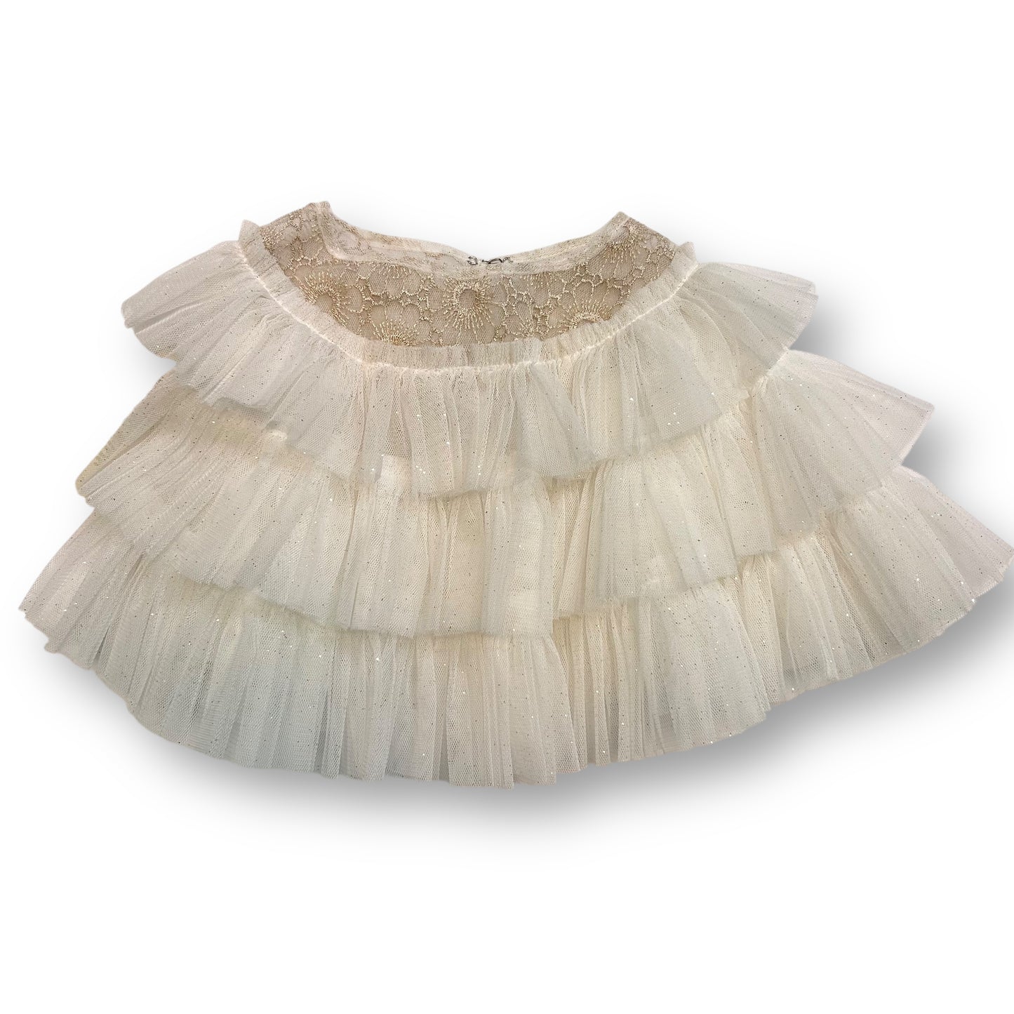 NEW! OshKosh Toddler Girl Size 18 Months Ruffled Tulle Over the Dress Shawl
