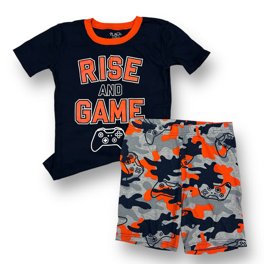 Boys Children's Place Size 10 Blue & Orange Gaming 2-Pc Pajamas