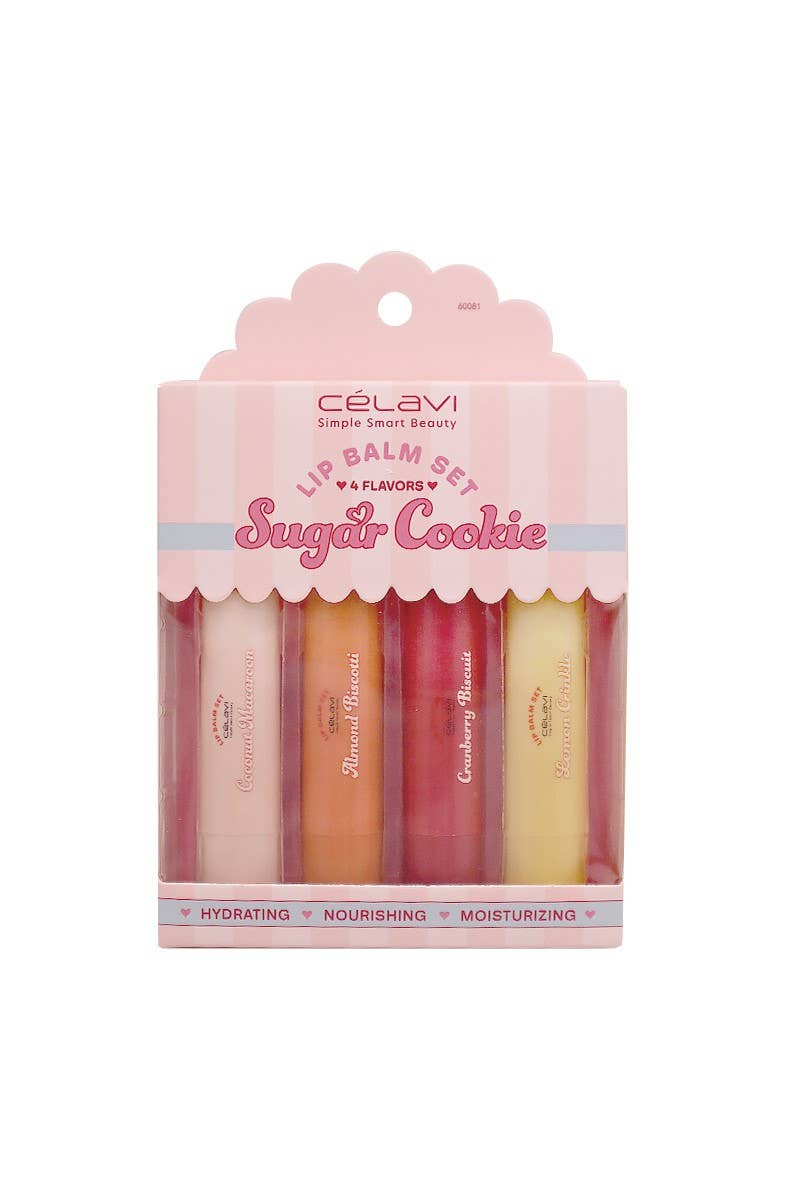 NEW! Celavi Sugar Cookie Lip Balm Set