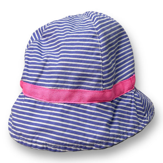 Girls Toddler Size 2T-5T Purple Striped Sun Hat