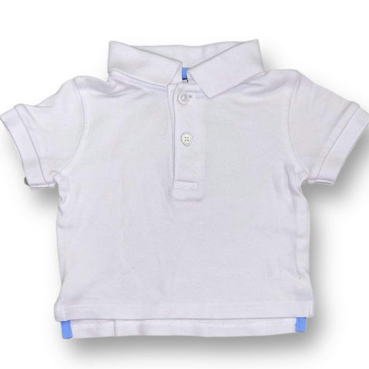 Boys Hartstrings Size 6-9 Months White Short Sleeve Polo Shirt