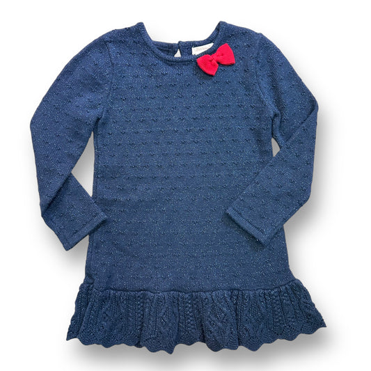 Girls Rachel Ashwell Size 4T Dark Blue Shimmery Sweater Dress