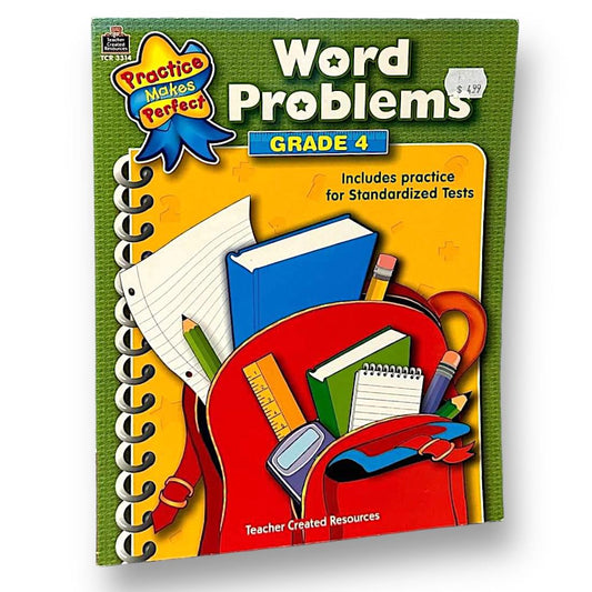 NEW! Grade 4 Word Problems Workbook