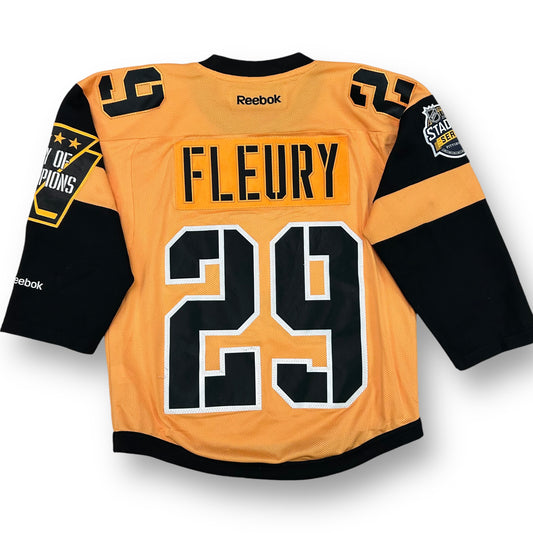 Boys Reebok NHL Size Youth S/M Pittsburgh Pens Hockey Jersey Fleury #29