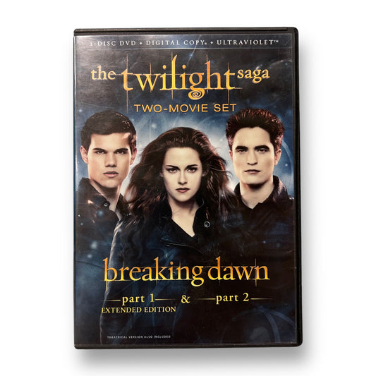 The Twilight Saga Two-Movie Set Breaking Dawn DVD Part 1 & 2 Extended Edition