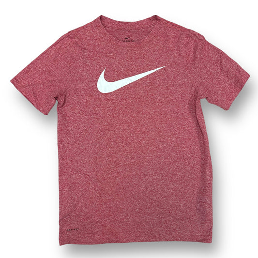 Boys Nike Size YLG Red Logo Dri-Fit Short Sleeve Shirt