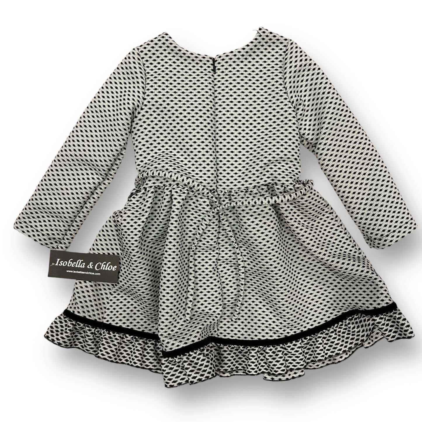 NEW! Isobella & Chloe Girls Size 4 Long Sleeve Boutique Dress