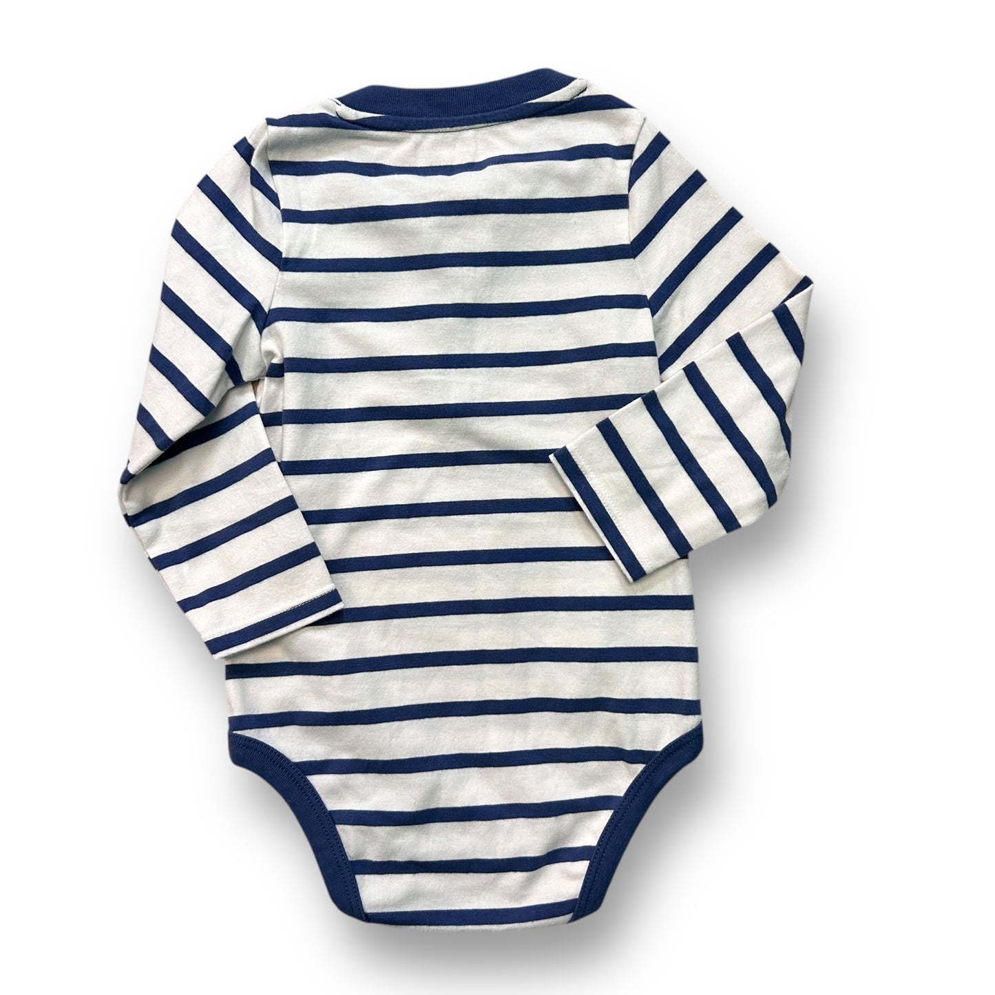 Cat & Jack Boys Size 18 Months Striped Long Sleeve Henley Bodysuit