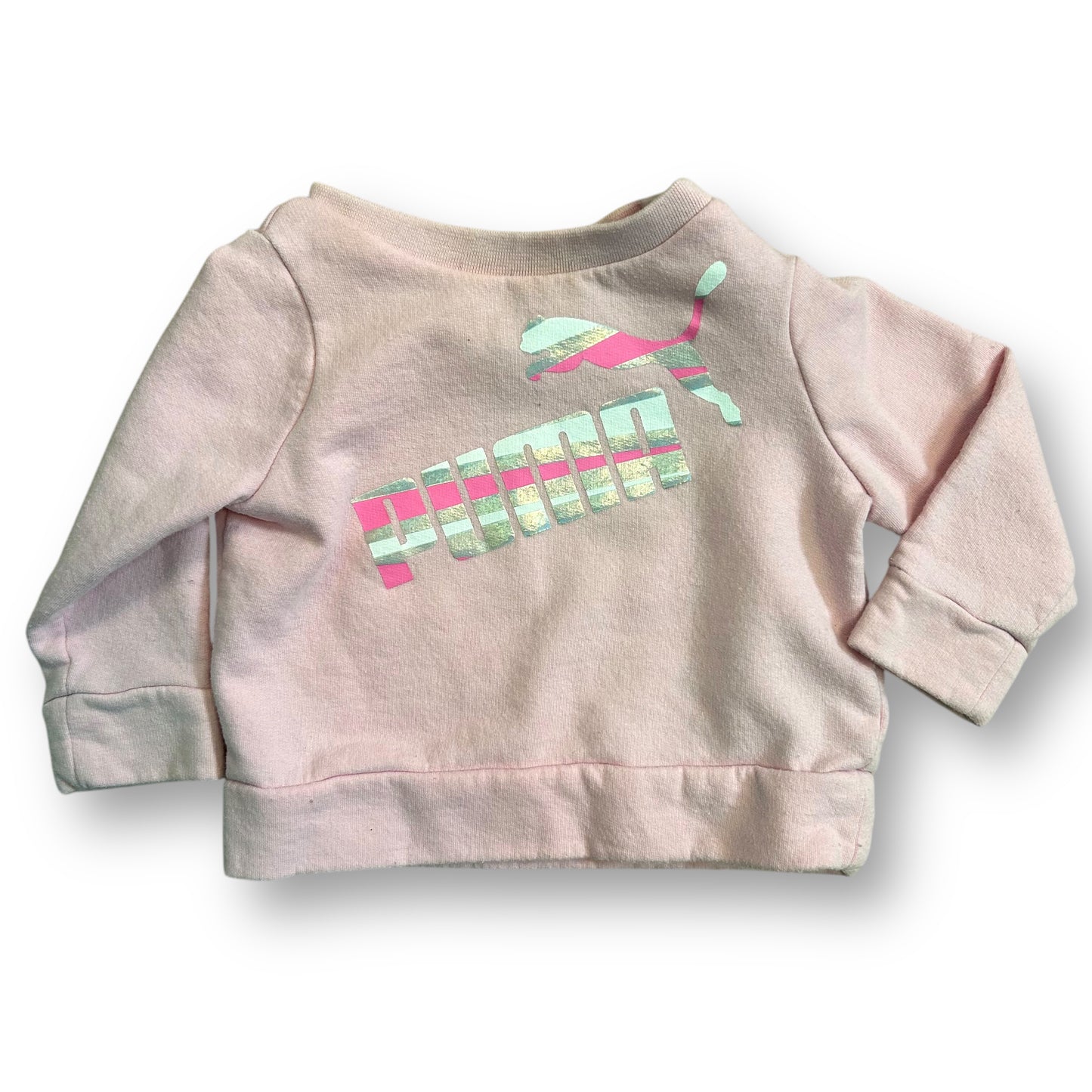 Girls Puma Size 3-6 Months Pink Pullover Sweatshirt
