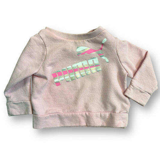 Girls Puma Size 3-6 Months Pink Pullover Sweatshirt
