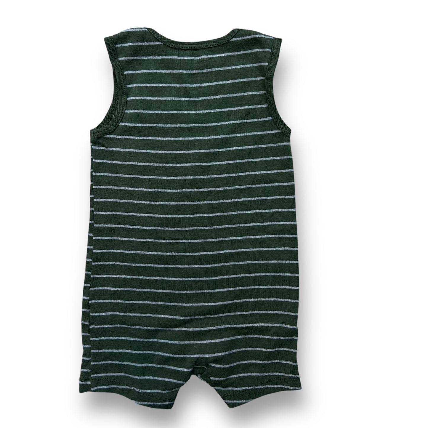 Carter's Boys Size 18 Month Hunter Green Embroidered Elephant Romper