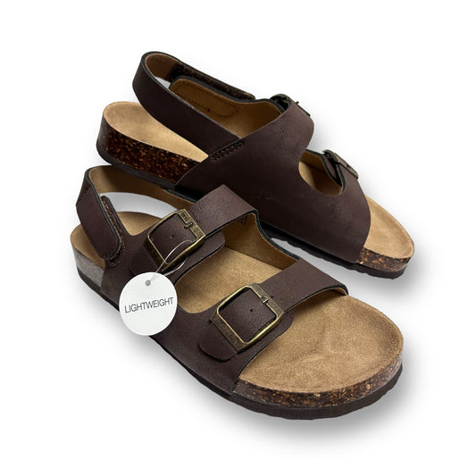 NEW! Sonoma Youth Boy Size 4 Brown Buckle Sandals